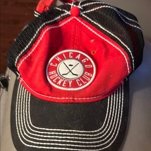 Chicago Hockey Club  Cap - Red and Black